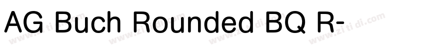 AG Buch Rounded BQ R字体转换